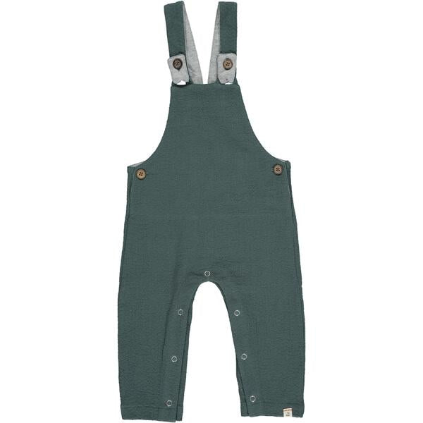 Teal woven overalls