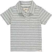 Black/white stripe Polo