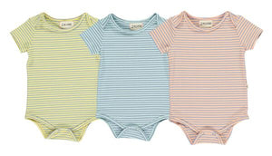 Sunshine, stripe, striped, triple pack, baby, onesie, onesies, casual, spring, summer, short sleeve, Henry.