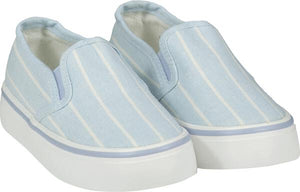 Blue Stripe Canvas Deck Shoes