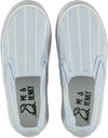 Blue Stripe Canvas Deck Shoes