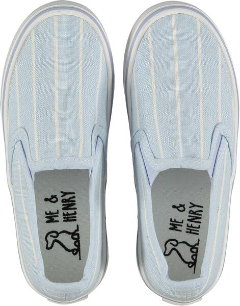 Blue Stripe Canvas Deck Shoes