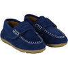 Navy Leather Moccasin Shoe