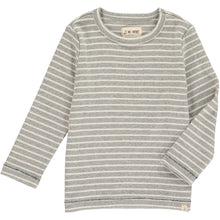  Grey, stripe, striped, tee, long sleeve, casual, Henry.