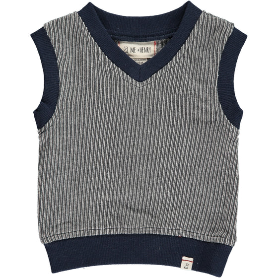 Grey, knit, knitted, tanktop, vest, Henry, smart.