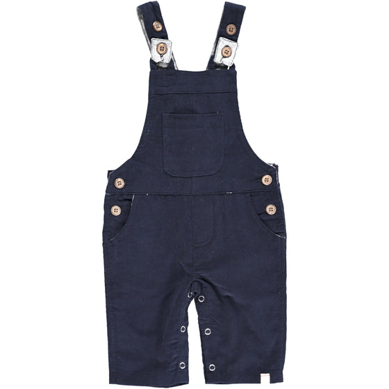 Navy cord overalls