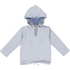 Blue, gauze, hooded, hoody, hoodie, top, soft, spring, summer, boy, boys, baby, Henry, beach.