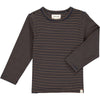 Brown, black, stripe, striped, tee, long sleeve, baby, boy, boys, Henry, casual.