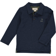  Navy, pique, polo, long sleeve, buttoned, dog, Henry, casual, collar.