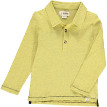  Mustard, polo, long sleeve, casual, buttoned, Henry, collar, autumn, spring.