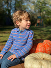 Blue, stripe, striped, polo, long sleeve, boy, smart, casual, Henry. Warm, Matching Dad/Daddy, Blue Jeans.