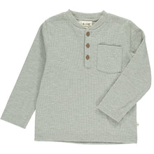  Heathered, grey, rib, ribbed, henley, long sleeve, buttoned, pocket, casual, Henry.