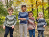 Beige, brown, striped, stripe, tee, long sleeve, casual, autumn, winter, spring, Henry, boys.