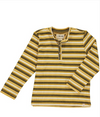 Mustard, stripe, striped, rib, ribbed, tee, long sleeve, casual, Henry.