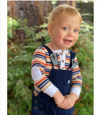 Multi, white, stripe, striped, henley, onesie, buttoned, elbow patch, smart, casual, baby, long sleeve, Henry.